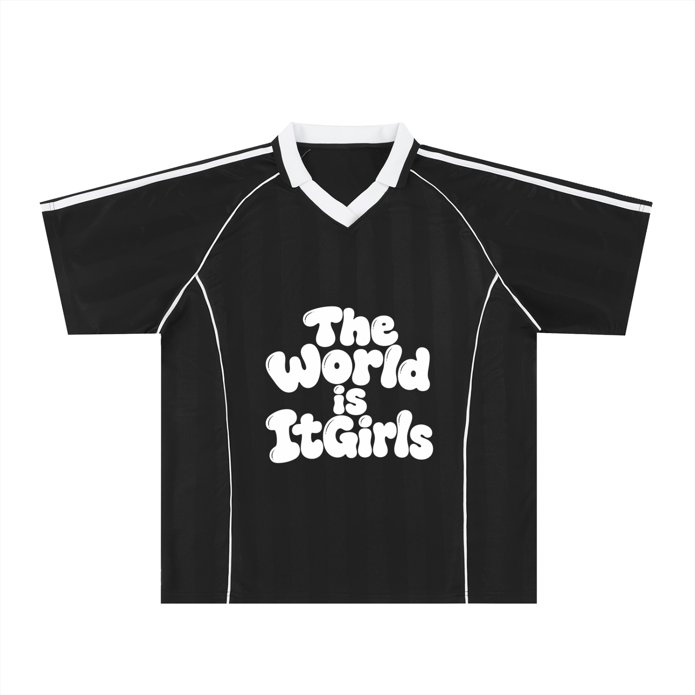 Shadow Stripe Collared Soccer Jersey