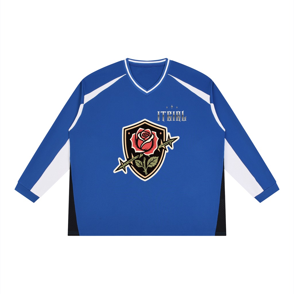 "Gametime" Color Block Long Sleeve Jersey